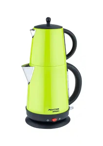 Awox Demplus Çelik Çaycı Açık Yeşil: Dayanıklı ve Fonksiyonel Çay Makinesi