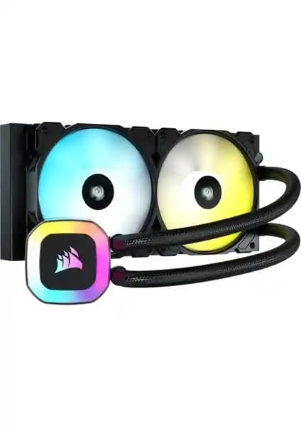 Corsair CW-9060053-WW H100 RGB 240 mm Sıvı Soğutucu Intel ve AMD İşlemciler İçin