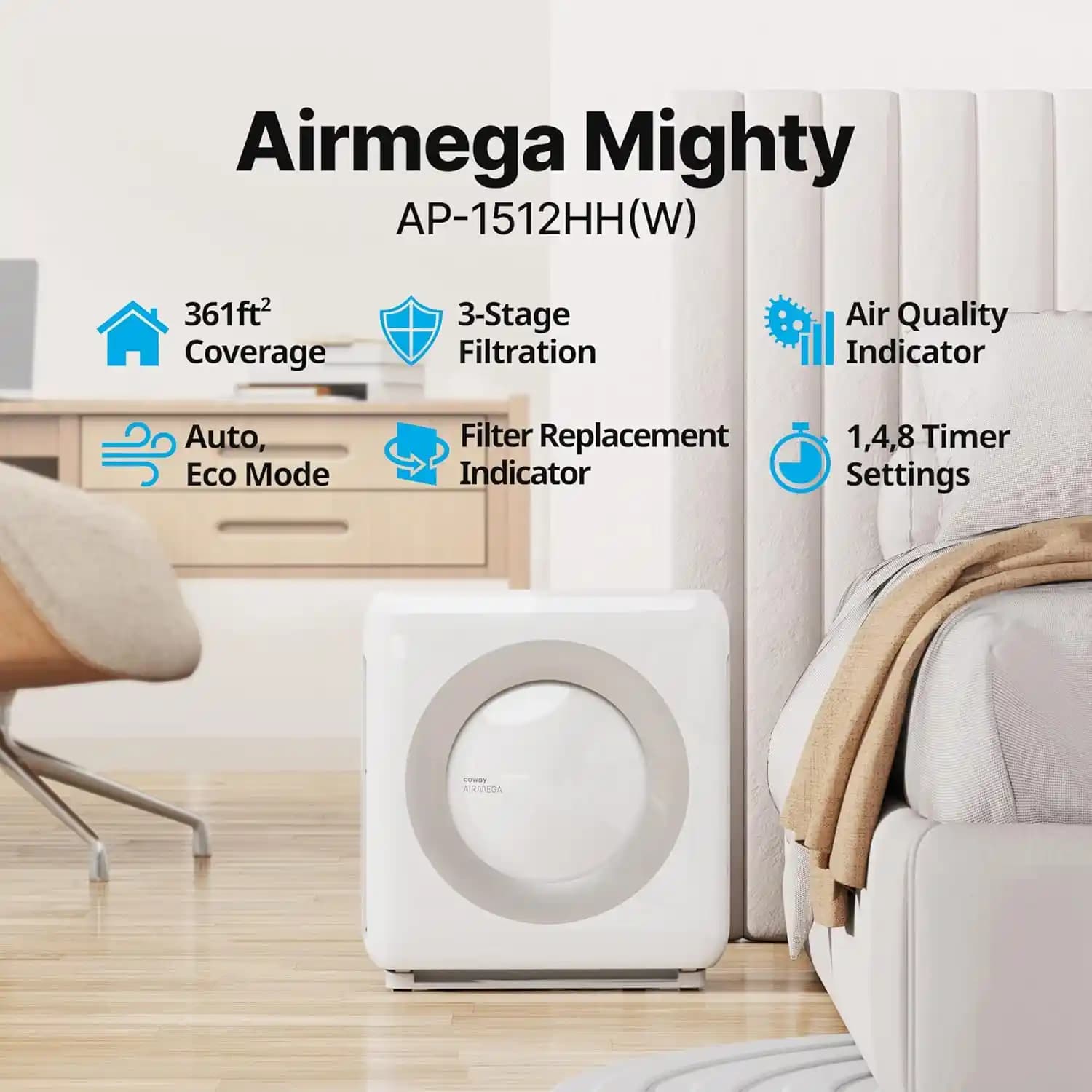 Coway Airmega AP-1512HH(W) Hava Temizleyici: Performans, Fiyat ve Kullanım Değerlendirmesi