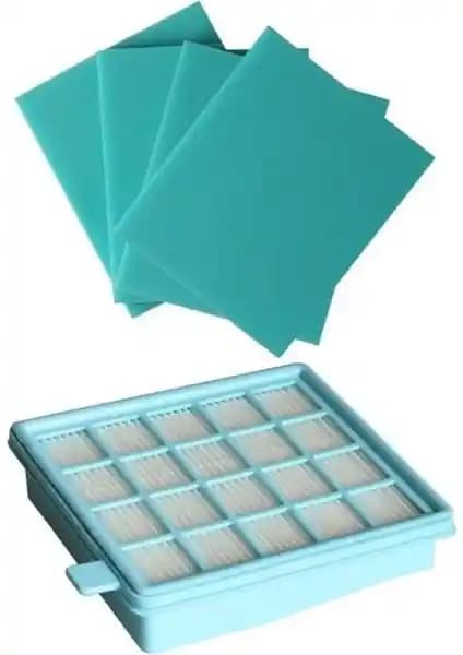 Philips FC 9323-07 Power Pro HEPA Filtre Seti ve 4 Sünger ile Süpürge Performansını Artırın