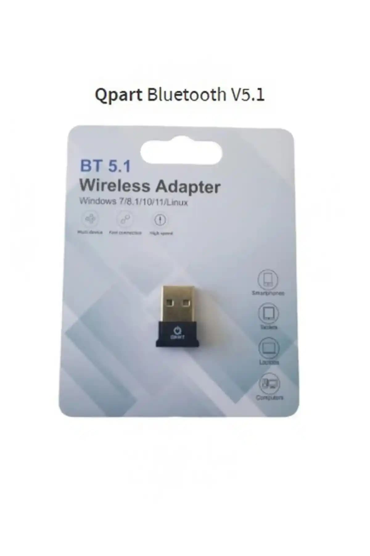 3D Qpart 5.1 USB Bluetooth Adaptör Dongle ile Kablosuz Bağlantı ve Yüksek Performans