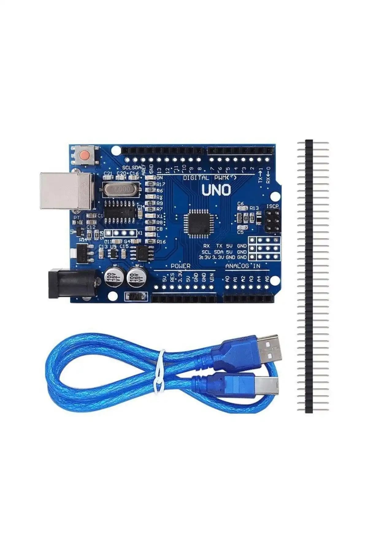 Genel Markalar Uno R3 Smd Kartı Atmega328p ve CH340 ile Açık Kaynak Geliştirme Platformu