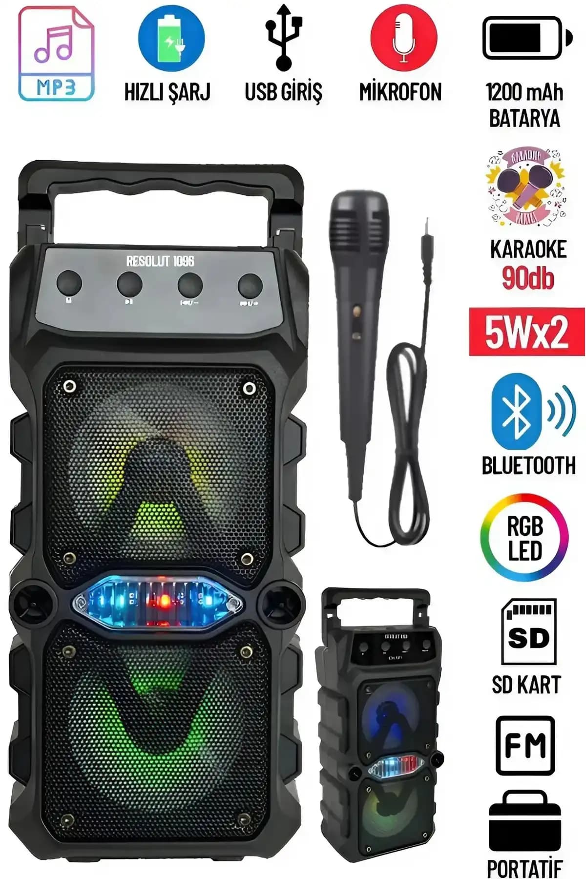 Resolut Bluetooth Hoparlör: Yüksek Ses Kalitesi ve Çok Yönlü Kullanım Özellikleri
