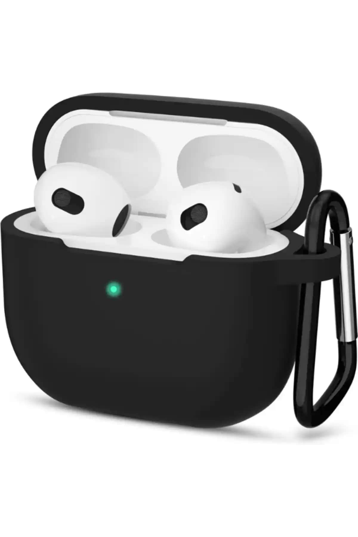 KVK PRİVACY 3. Nesil Siyah AirPods Kılıfı Şık Tasarım ve Yüksek Koruma Özellikleri