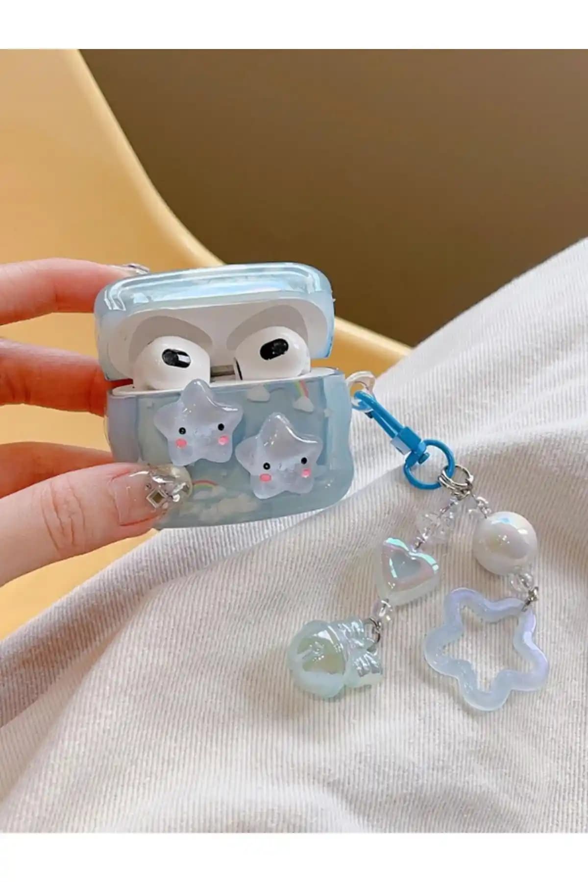 KVK PRİVACY Mavi Renkli AirPods 3. Nesil Kulaklık Kılıfı Estetik ve Koruyucu Tasarım