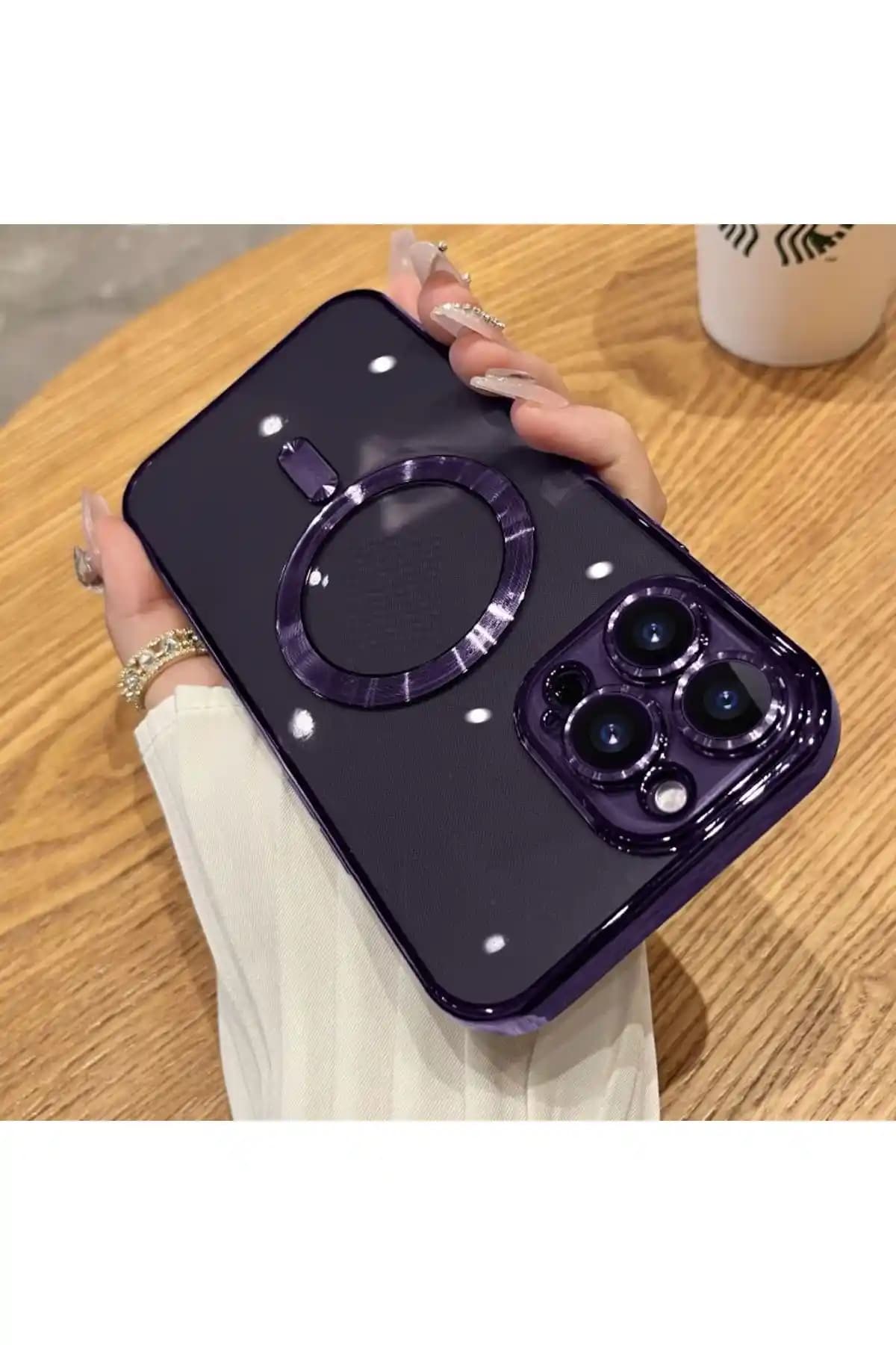 UnDePlus Apple iPhone 14 Pro Max Şeffaf Silikon Kılıfı Kamera ve Darbeye Karşı Koruma